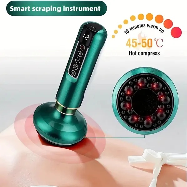d4bff703-2d0d-4790-a72d-c65b3db90f22.jpg Body Gua Sha Scraping Massager. 12 Level Electric Vacuum Cupping Massager, Rechargeable And Cordless. Perfect For Halloween,