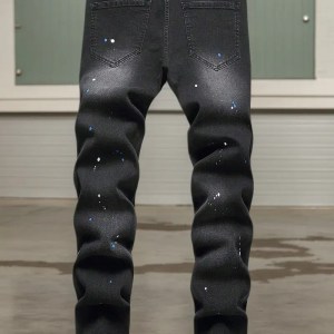 Slim-fit Stretch Straight-leg Pants - Image 1