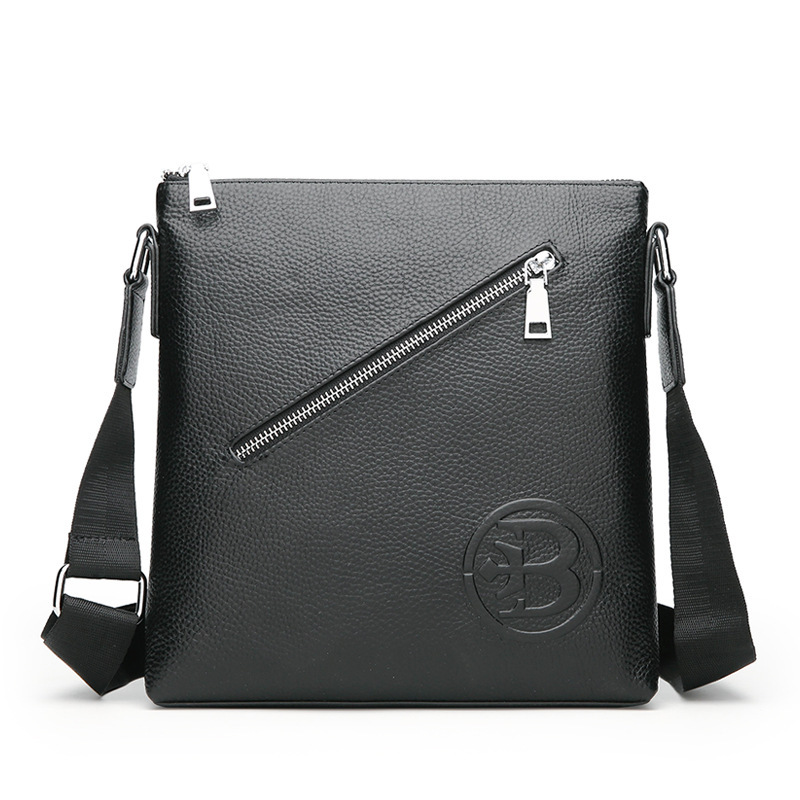 dd07a8e6-841b-40f1-9fe8-24cbafb72eaf.jpg Leather Messenger Bag Leather Hanging Men's Business Cross - Image 2