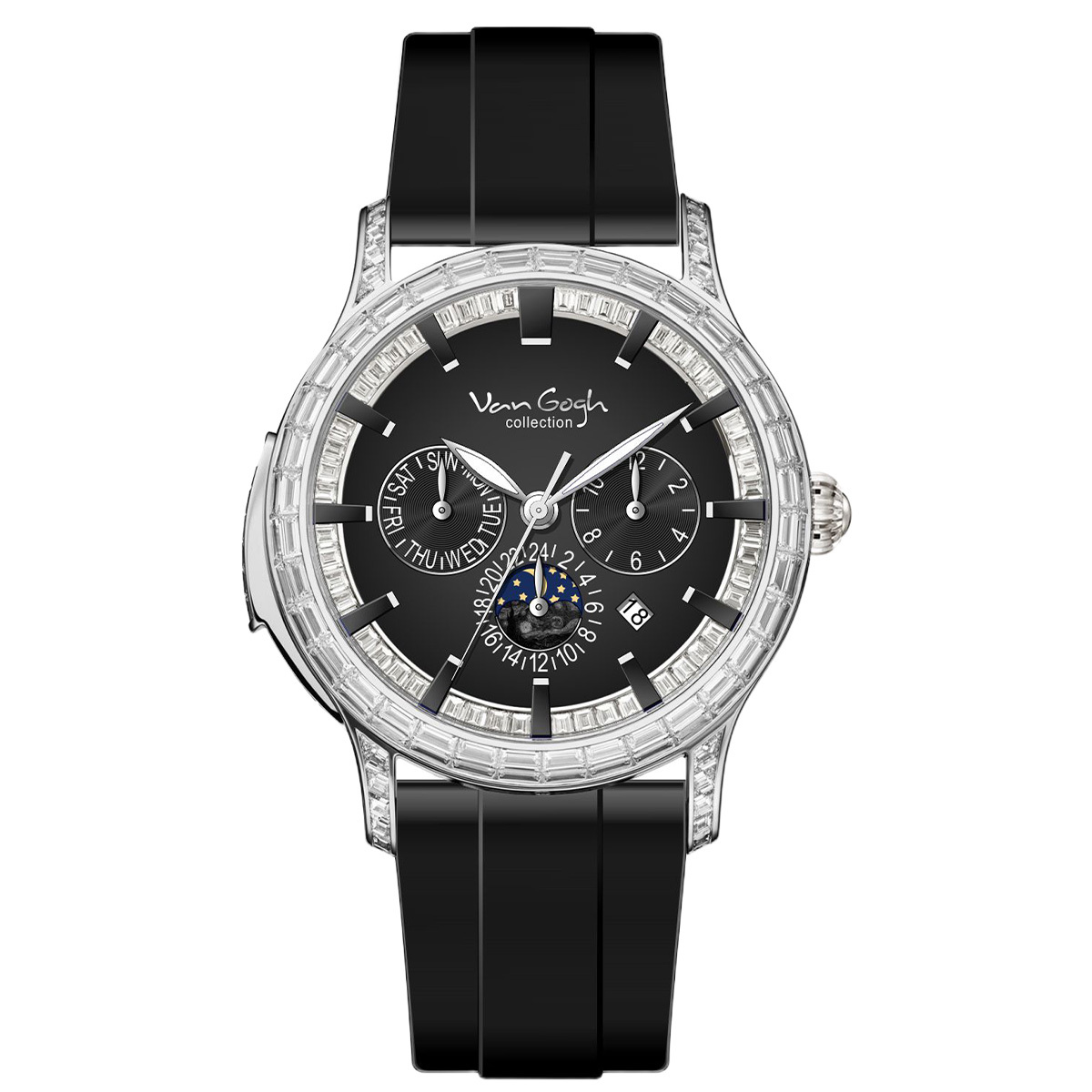 fa198119-2852-44d6-8f20-903fdd6a0146-1.jpg VAN GOGH High Appearance Light Luxury Men's Luminous Blue Mechanical Watch Bohui Series - Image 2